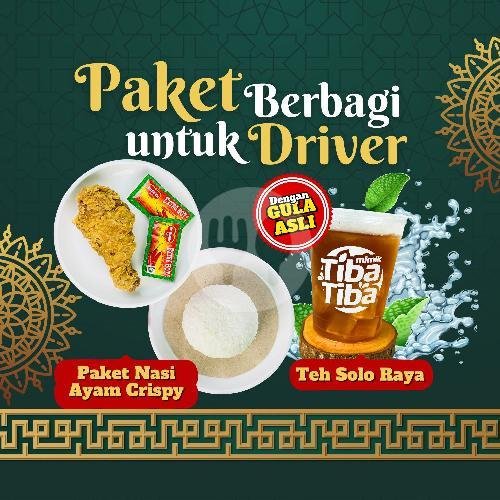 Paket Berbagi Driver (Maks. 1 Porsi) menu Ayam Geprek Tiba-Tiba, Cilandak