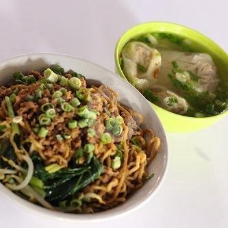 Bihun Ayam + Pangsit menu Mie Ayam Bangka Asan, Pondok Bambu