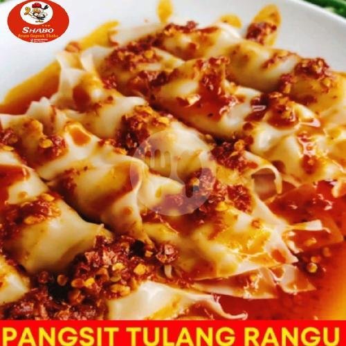 Pangsit Tulang Rangu Pedas menu Ayam Geprek Shabo, Duren Sawit