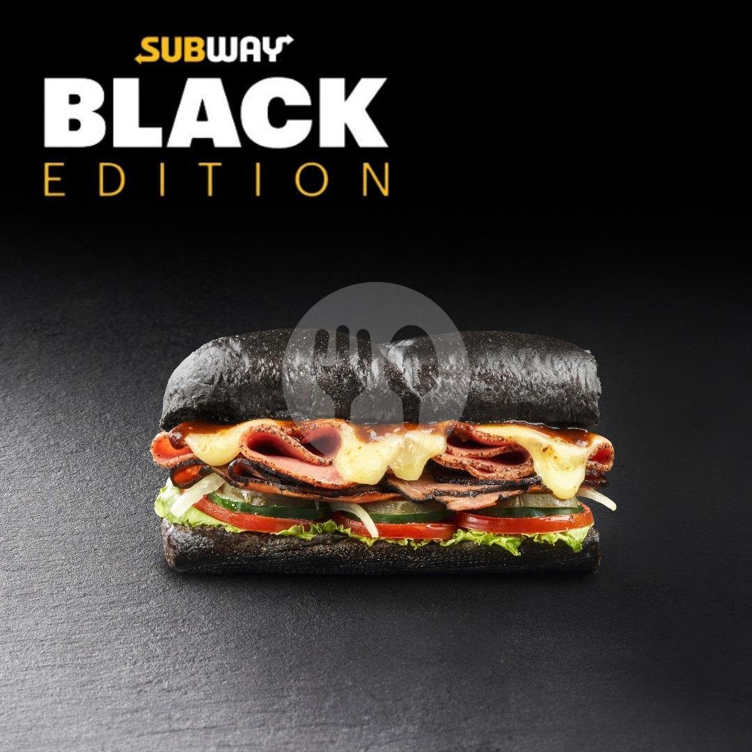 Black 6-Inch Sandwich menu Subway, Mampang Business Park