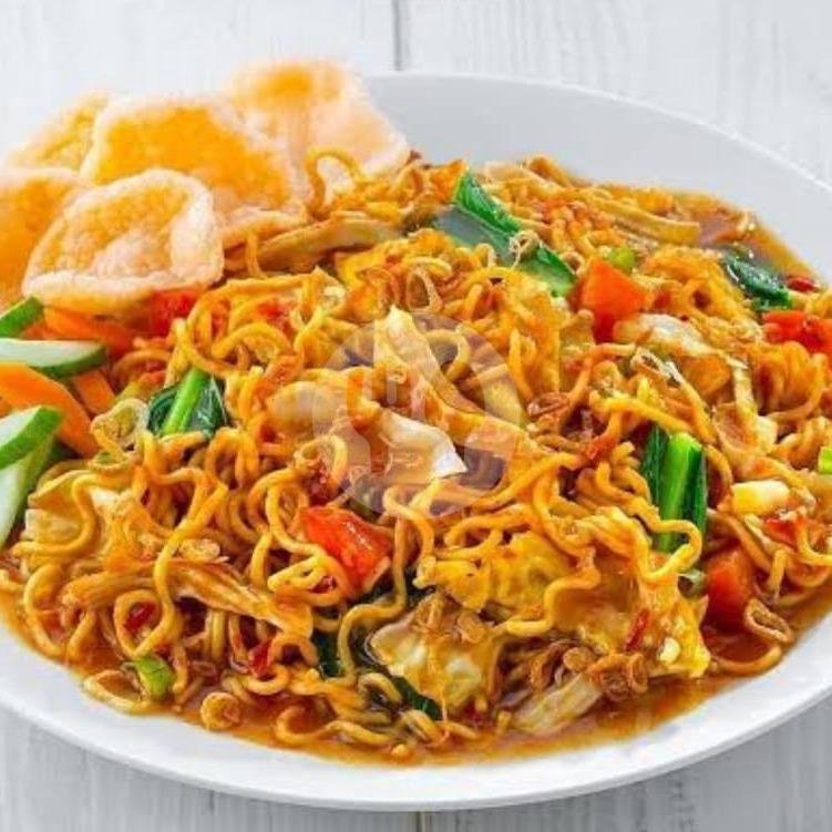 Bakmie Goreng Gongso + Teh (Es/Panas) menu Nasi Goreng Gongso Mas Harnowo, Mojolaban
