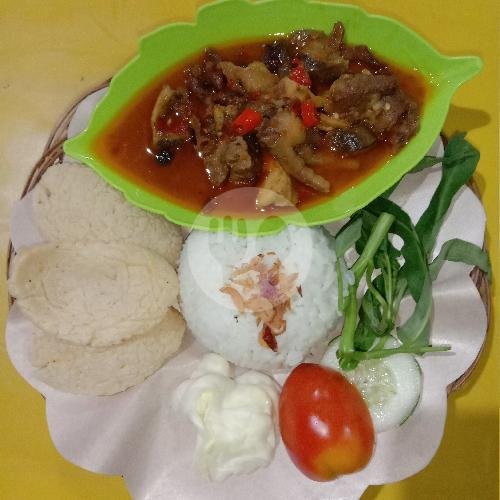 Paket B, Nasi Ayam Geprek + Jamur Crzpy + Es Teh menu Ayam Geprek D Royal, Maguwoharjo