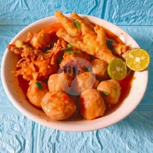 Makaroni Telur menu Ayam Geprek & Seblak Ambu, Karasak