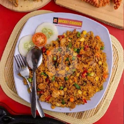 Paket 1 Cheesy Level menu Rocket Chicken, Masaran Sragen