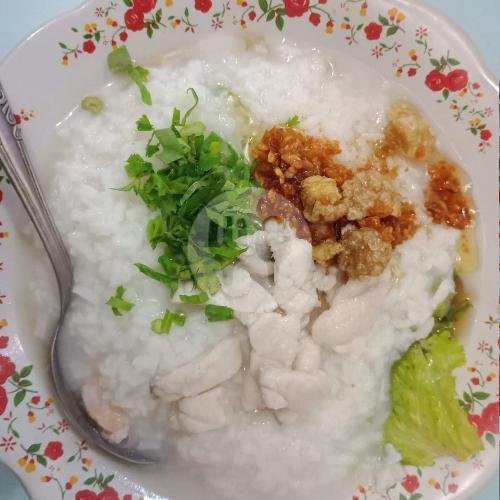 Bubur Ikan + Telor menu Bubur Singkawang Akhian, Tambora