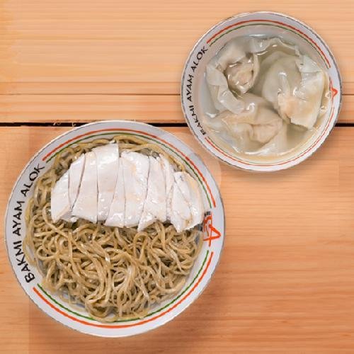Bakmi Ayam Bakso Sapi 1 porsi menu Bakmi Ayam Alok, Kelapa Gading