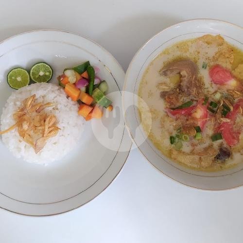 Soto Betawi Daging Sapi+Nasi+Es Teh Manis Secangkir Makna menu Soto Betawi Resep Unin, Antapani