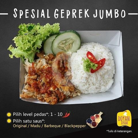 Spesial Chicken Doyan Ayam menu Doyan Ayam Geprek, Kraton