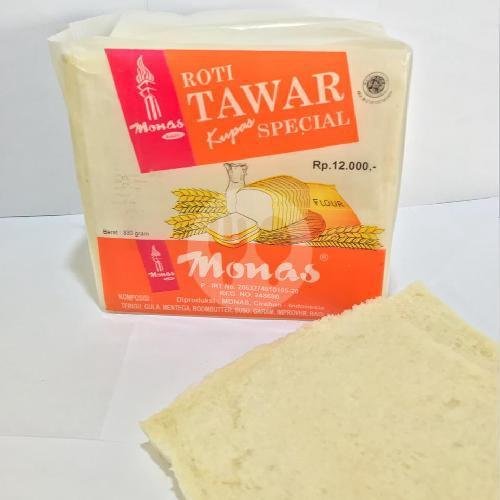 Roti Tawar Kupas Putih menu Monas Bakery, Jagasatru