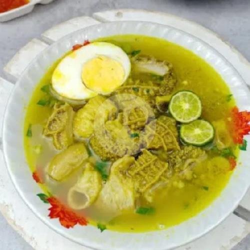 Soto Daging + Nasi menu Penyetan Laris Timoho, Resto Soto Suroboyo Pak Min