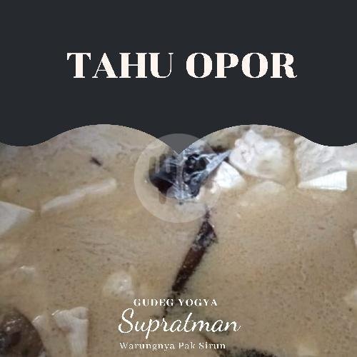 Telur Opor menu Nasi Gudeg Dan Ayam Goreng Supratman, Jamuju