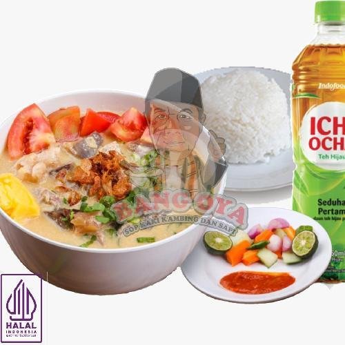 1 Porsi Sop Kambing menu Bang Oya Sop Kaki Kambing dan Sapi, Sukolilo
