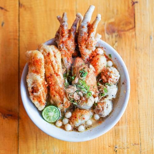 Baso Sapi Tulang Rangu Tanpa Ceker menu Baso Aci Tlogosari, Parang Kembang Raya