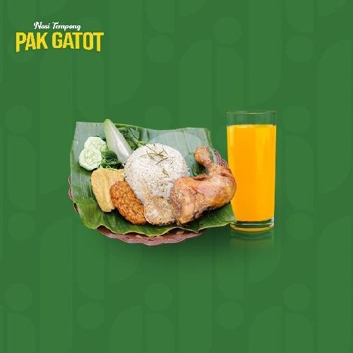 Paket Telur Kribo Es Teh Manis menu Nasi Tempong Pak Gatot, Gegerkalong