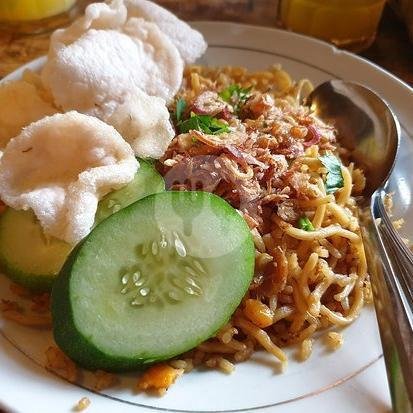 Mie + Ayam Geprek menu Burjo Pasundan, Klitren