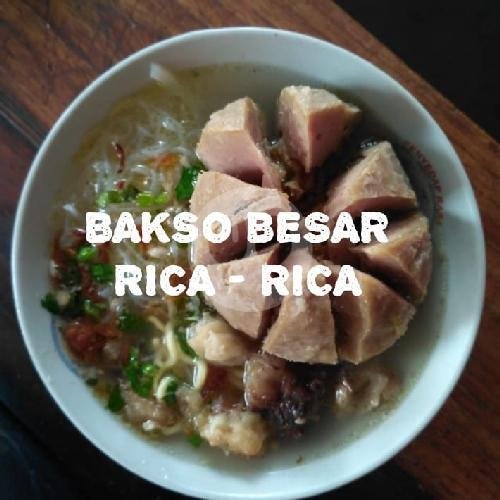 Bakso RICA-RICA menu Warung Mie Ayam Dan Bakso Sumber Rejeki, Pugeran