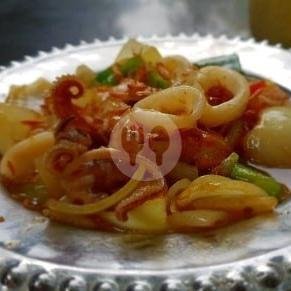 Cumi Saus Tiram menu Chinese Food Puspa