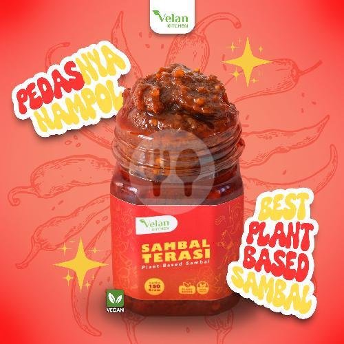 (PLANT-BASED) Sambal Cumi Mercon Velan Kitchen menu Velan Kitchen Vegetarian, Tenggilis Mejoyo