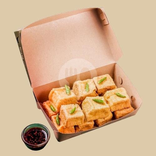 2 Besek Tahu Susu Goreng Isi 19pcs/Besek + Sambel Kecap + Cengek menu Tahu Susu Margahayu, Cikole