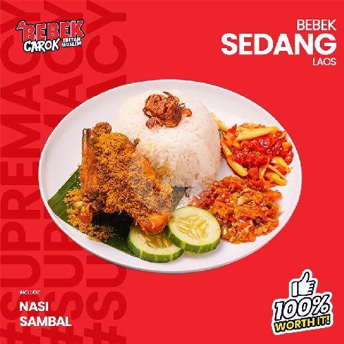 Bebek Kecil Bumbu Hitam menu Bebek Carok, Kediri