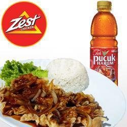 Super 5 menu Zest Chicken, Tenggumung Wetan