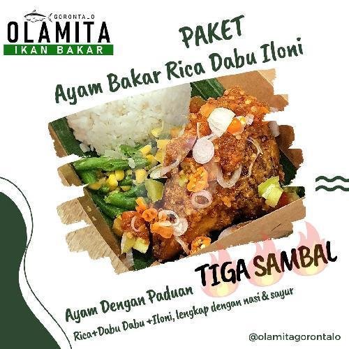 Rahang Ikan Tuna Bakar Iloni (ukuran Besar) menu Olamita Ikan Bakar Gorontalo, Jatinegara Timur