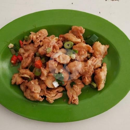 Salted Egg Chicken + Nasi menu Goniz Resto