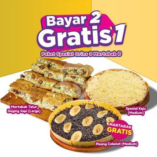 Paket Spesial B2G1 B menu Martabak Pizza Orins, Bintaro Utama