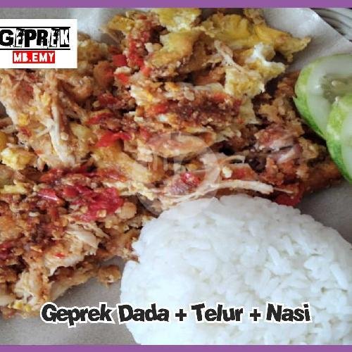 Nasi Geprek Mozzarella menu Ayam Geprek Mb Emy, Karanganyar Kota