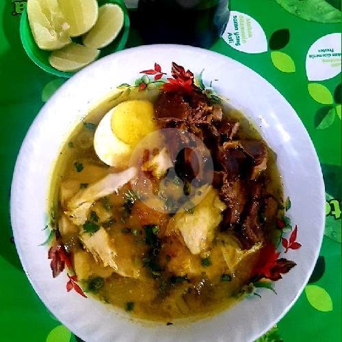 Soto Ayam + Telur Muda menu Soto Ayam Asli Ambengan Surabaya Cak Taji, Pulogadung