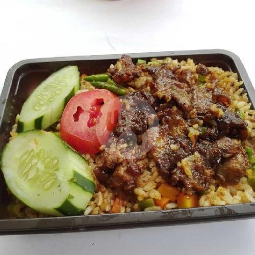 Nasgor Merah Daging Tanpa Saos menu Nasgor Rempah Bang Chekel, Batu