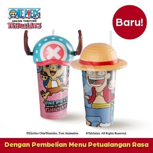 One Piece Tahilalats Lid Tumbler menu Kopi Kenangan, Shell Cipinang