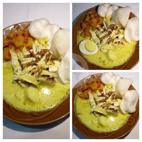 Paket Bertiga menu Lontong Opor dan Nasi Kuning Mak Amin, Potorono