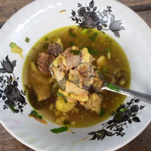 Soto Daging Sapi menu Soto Kepala Sapi Wak Kayin, Semolowaru