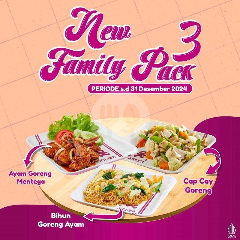 Family Pack 4 menu Solaria, Bandara Halim