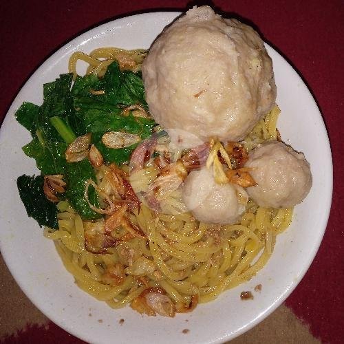 Mie Yamien pisah kuah menu Mie Ayam & Baso Kangen Roso, Cibiru