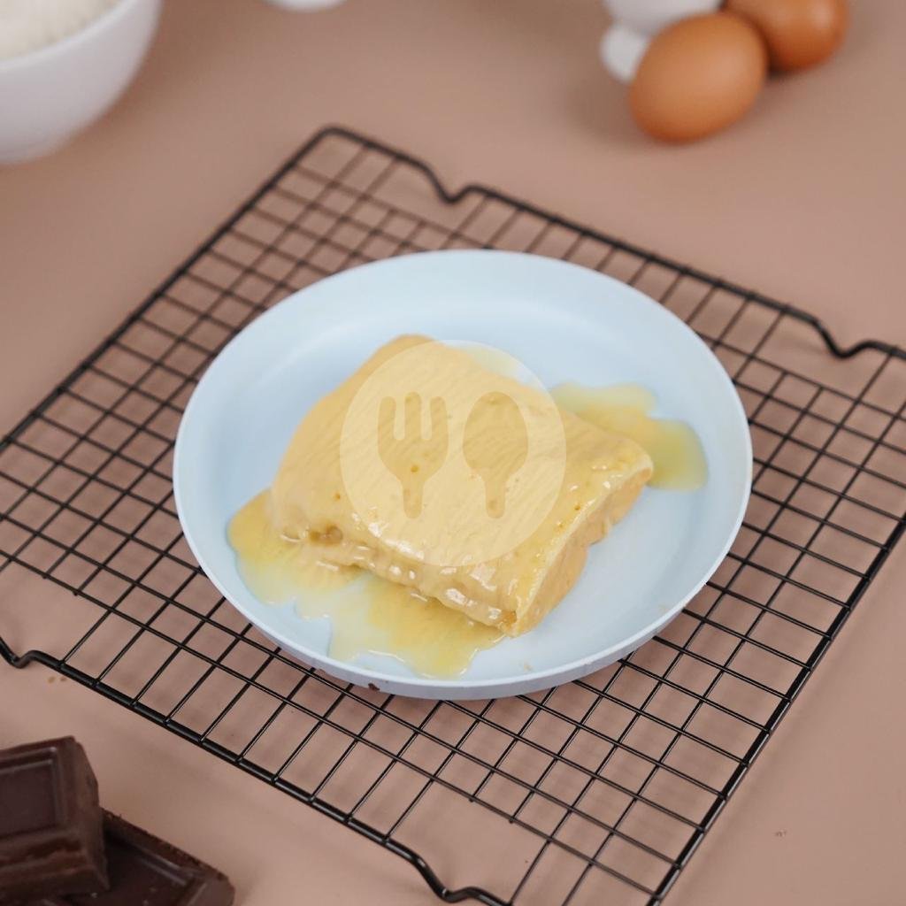 Kue Pancong Keju Susu menu Es Coklat Tiada Dua, Ciliwung