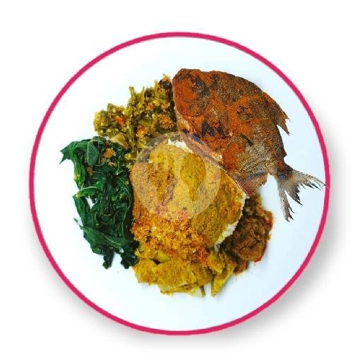 Nasi Padang Ayam Bakar menu RM Masakan Padang Ridho Nasi Padang, Cipete