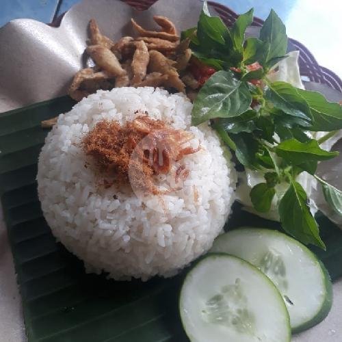 Nasi+Terong Sambel Bawang menu Endulita Sambal Belut, Blulukan