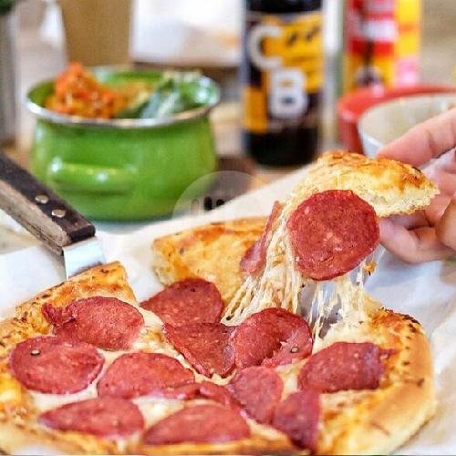 Pizza Meat Lover Large 10 Slice menu EJ Enjoy Pizza, ETC Wiyung