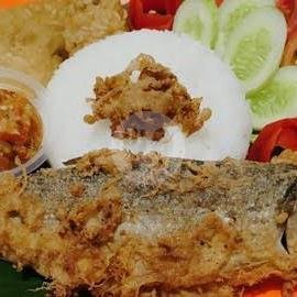 Nasi Sambelan Ikan Asin menu Penyetan mbak Nur Wonocolo