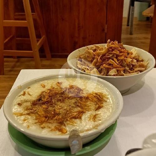 2 Bungkus Bubur Ayam Biasa Gratis 1 Bubur Polos menu Bubur Ayam 66 Haji Abah