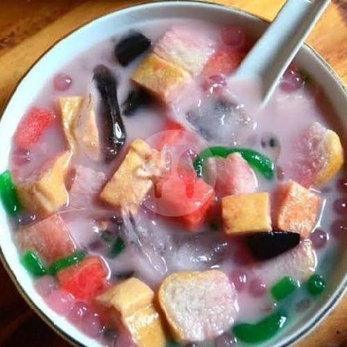 Lontong Petis Kangkung menu Pecel Uleg & Es Campur Mbak Mah, Gajahmungkur