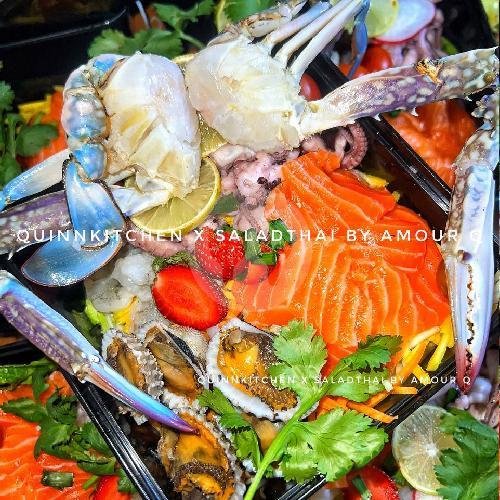 Nb Dendeng Cumi menu Quinn Kitchen x SaladThai By Amour Q, Kelapa Gading