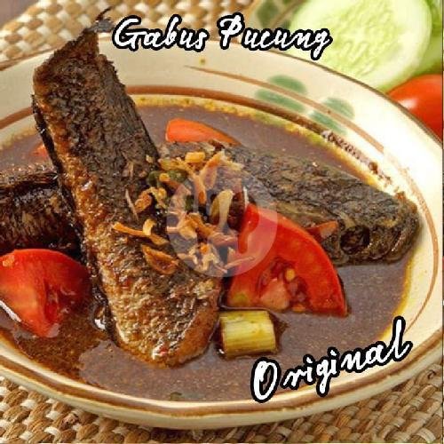 Belut Sambel Ijo,Lalapan,Terong Goreng menu Pondok Pecak Belut Dan Ikan Gabus Mbak Surati, Pulogadung