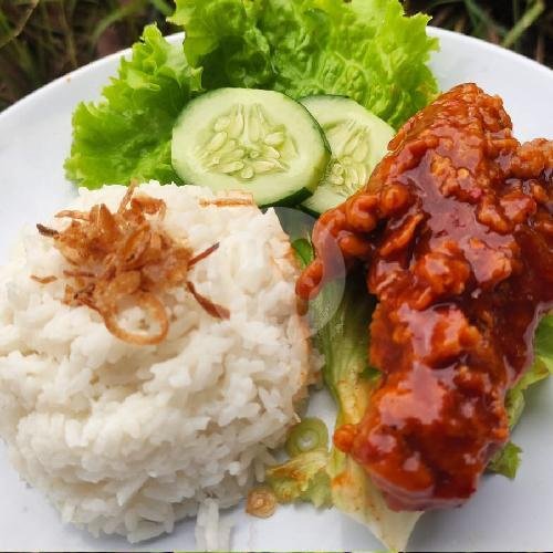 Dada Penyet Lombok Ijo menu Dapure Mbok Yess, Muntilan