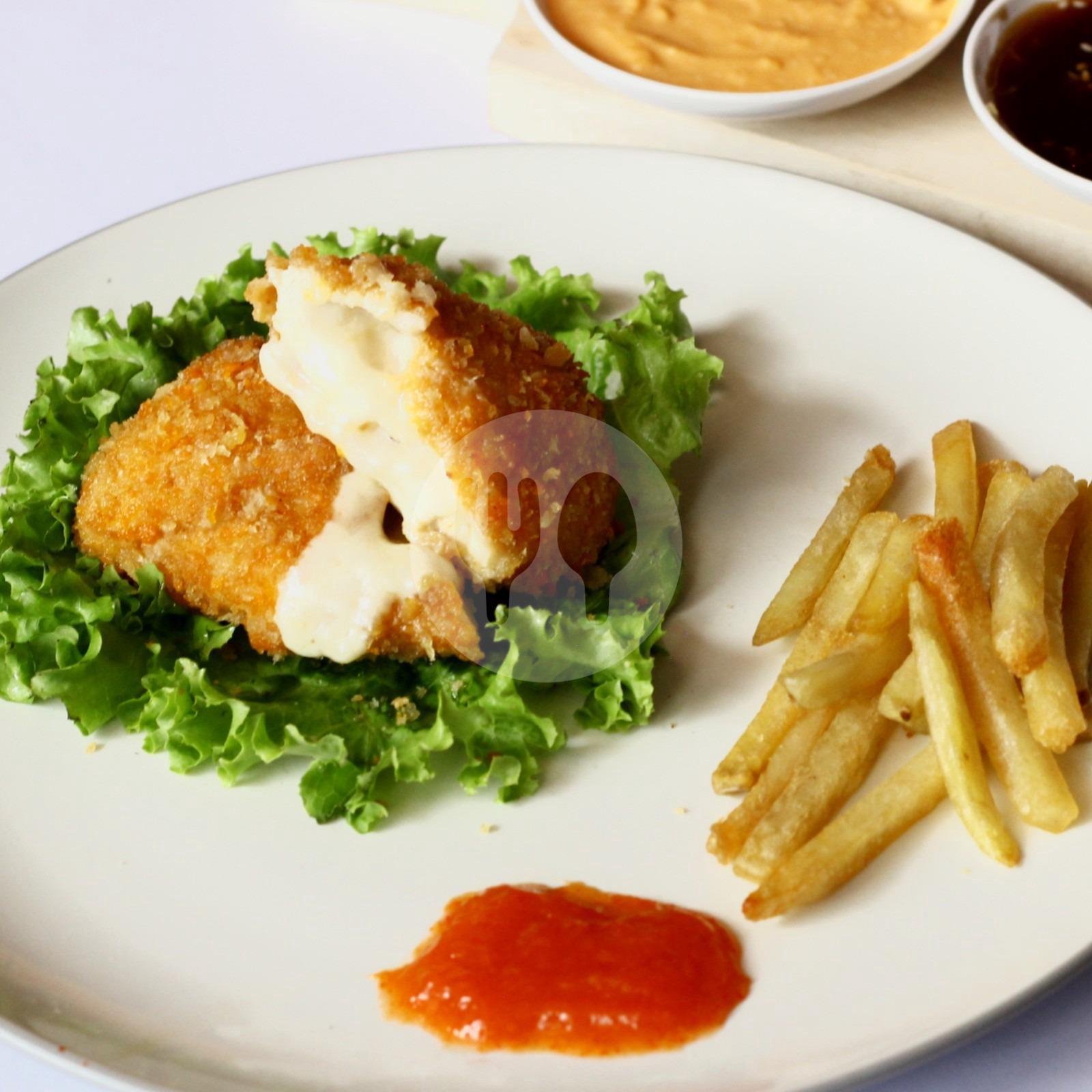 Paket Nasi Chicken Katsu + Sauce Mozarella menu Chicken William, Bojongsoang