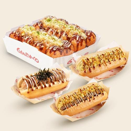 2 Partybox  Takoyaki menu Gindaco, Kokas