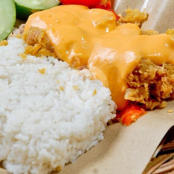 Paket Geprek Saus Lada Hitam menu Ayam Geprek Chiki Chiki, Banjarsari