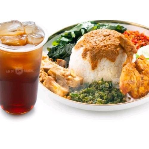 Nasi Ayam Bakar+Es Teh Manis menu Nasi Padang RM. Salero, Malabar